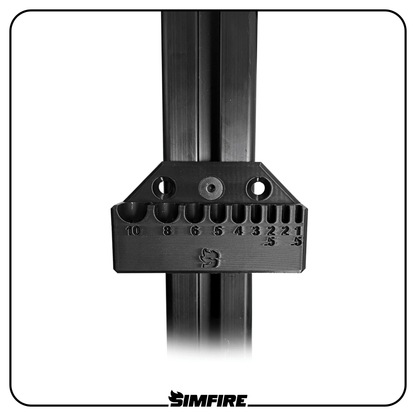 Allen key holder supporting 1.5mm to 10mm hex keys