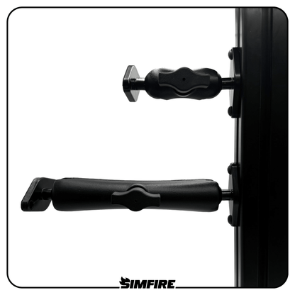 universal adjustable aluminium mounting arms size comparison
