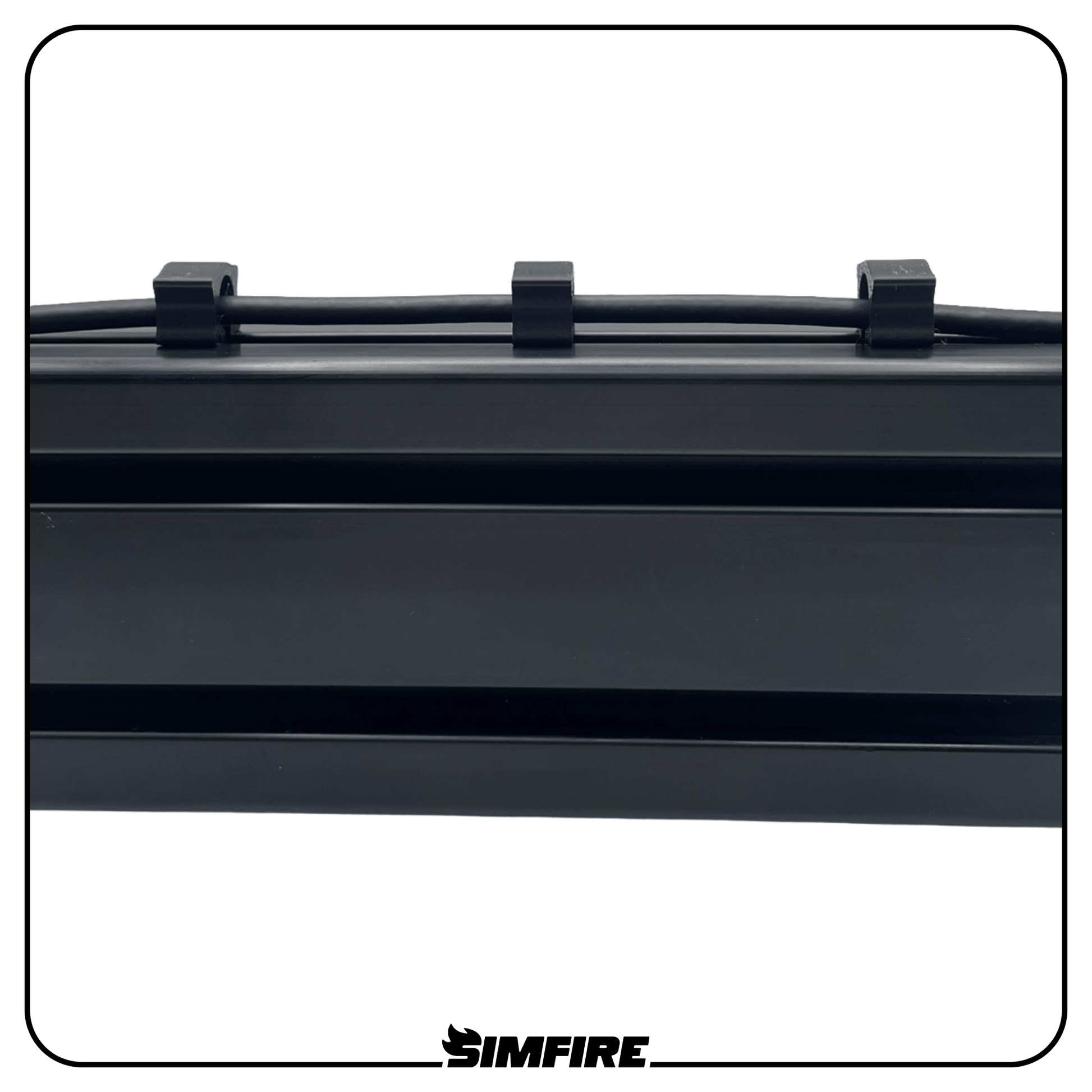 Snap-in cable management clips for aluminium profile cockpit