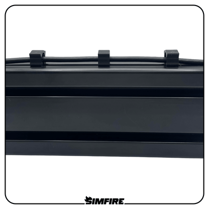 Snap-in cable management clips for aluminium profile cockpit