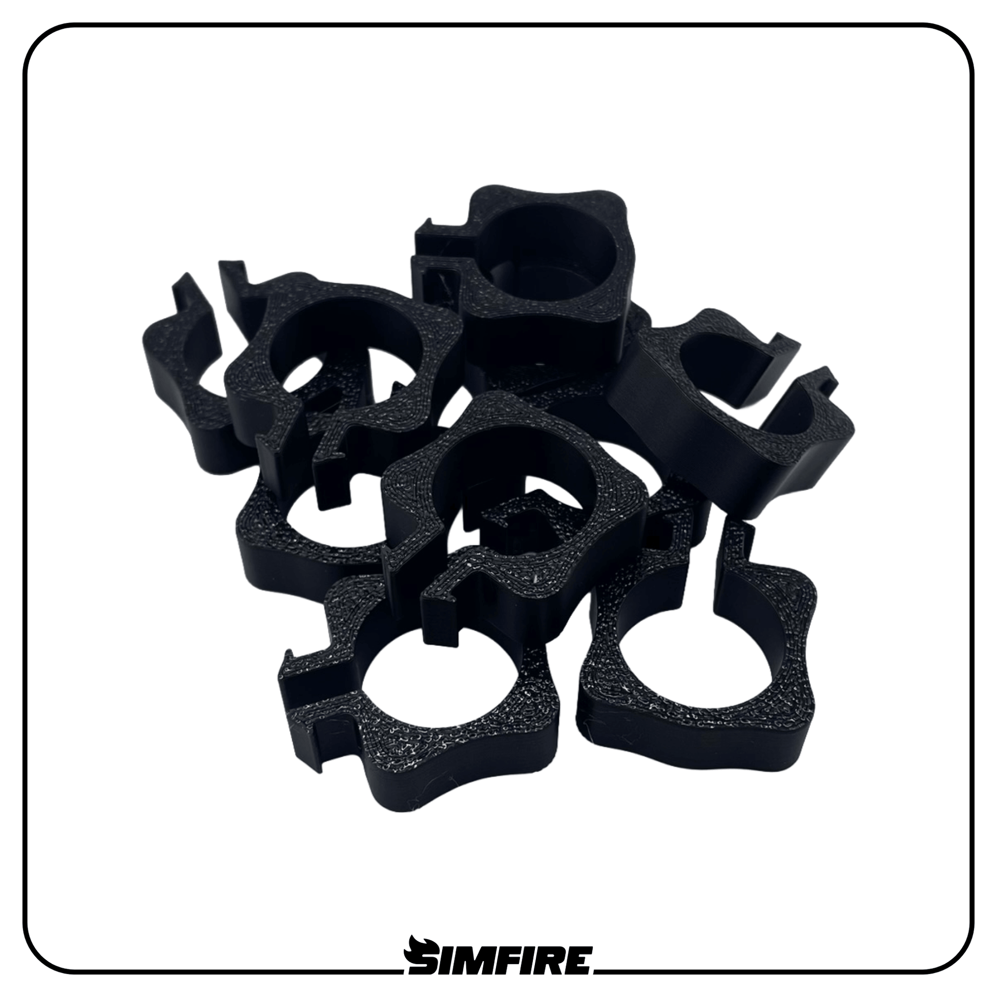 large 10 pack of cable management clips for sim racing rig