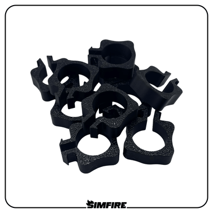 large 10 pack of cable management clips for sim racing rig
