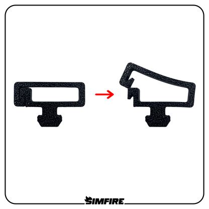Flexible TPU cable clip allowing quick cable access
