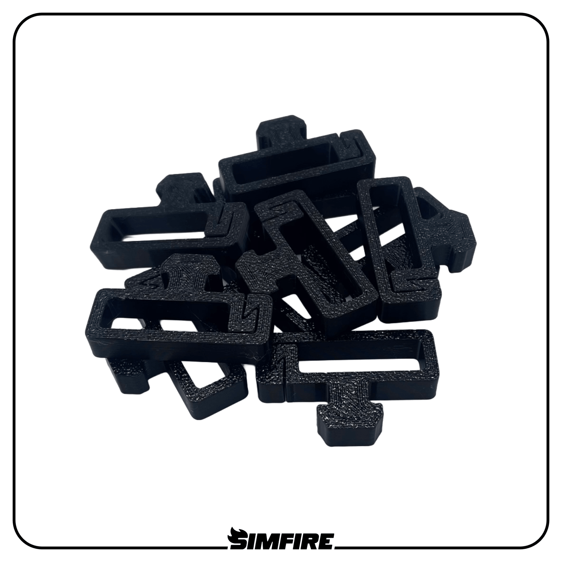 10 pack of flexible cable management clips for sim racing aluminium profile rig