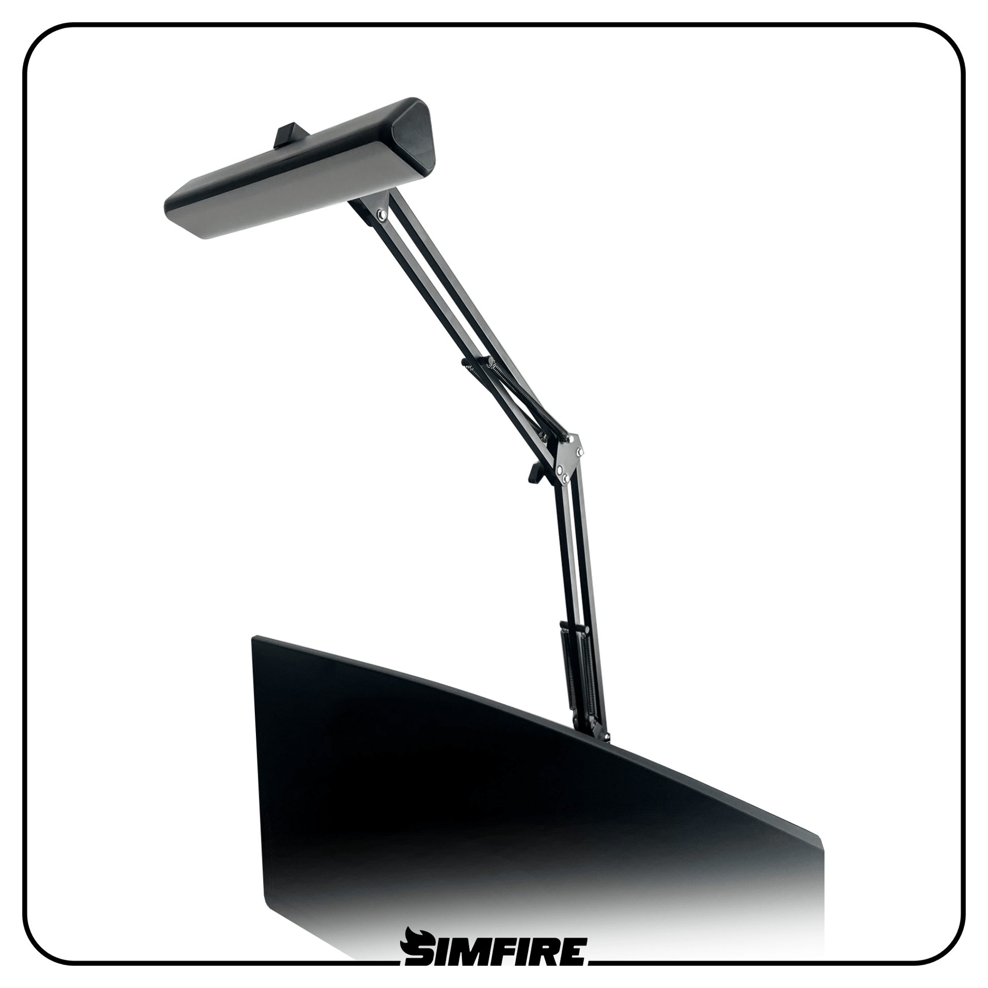 Govee RGBICWW H6056 articulated arm mount for sim racing rigs