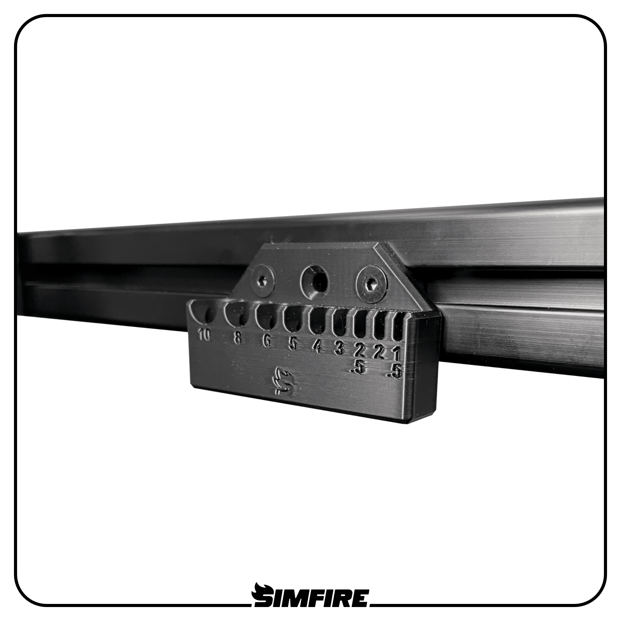 Hex key holder for sim racing rig maintenance