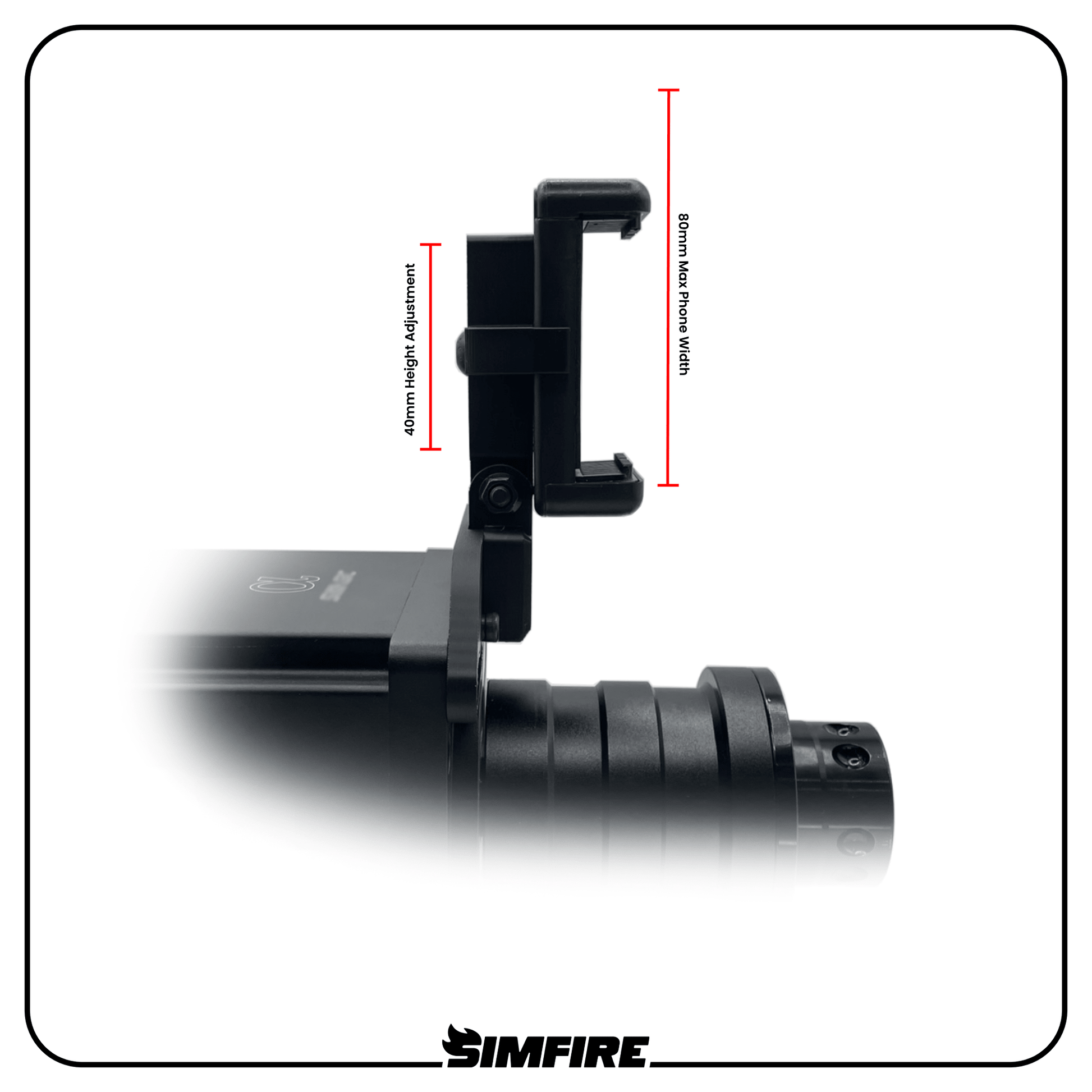 height adjustable magnetic phone mount for sim racing wheelbase