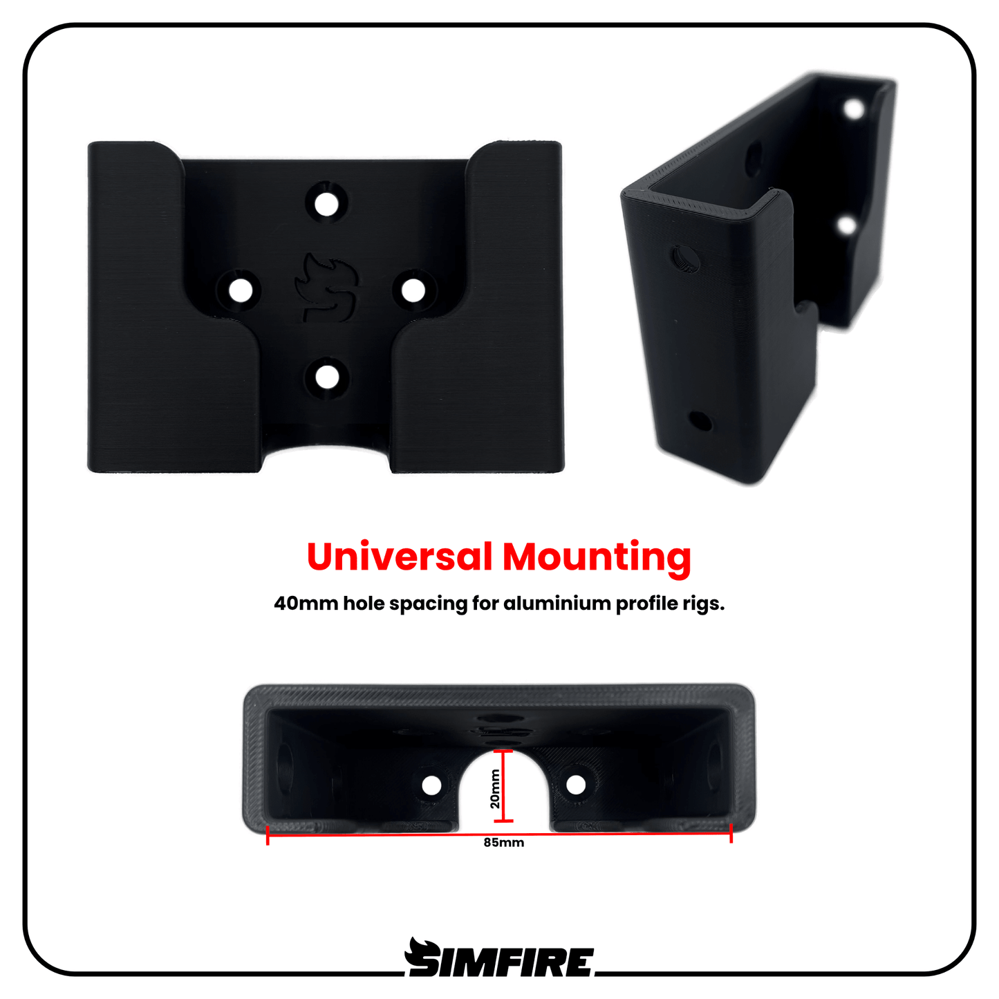 universal phone holder mount for sim racing rig