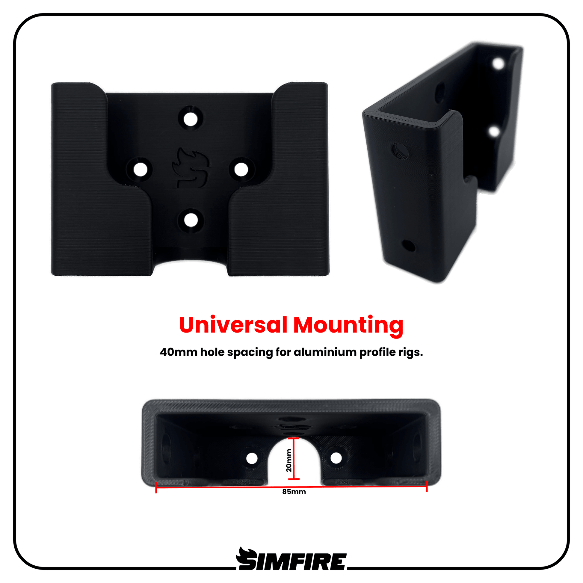 universal phone holder mount for sim racing rig