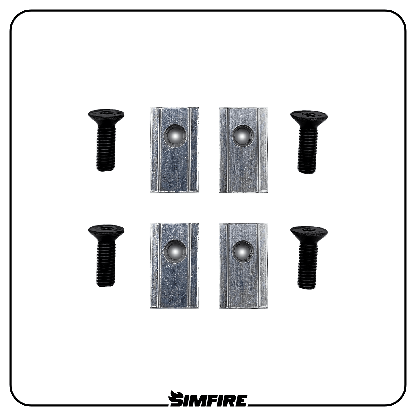 Sim racing accessories mounting hardware