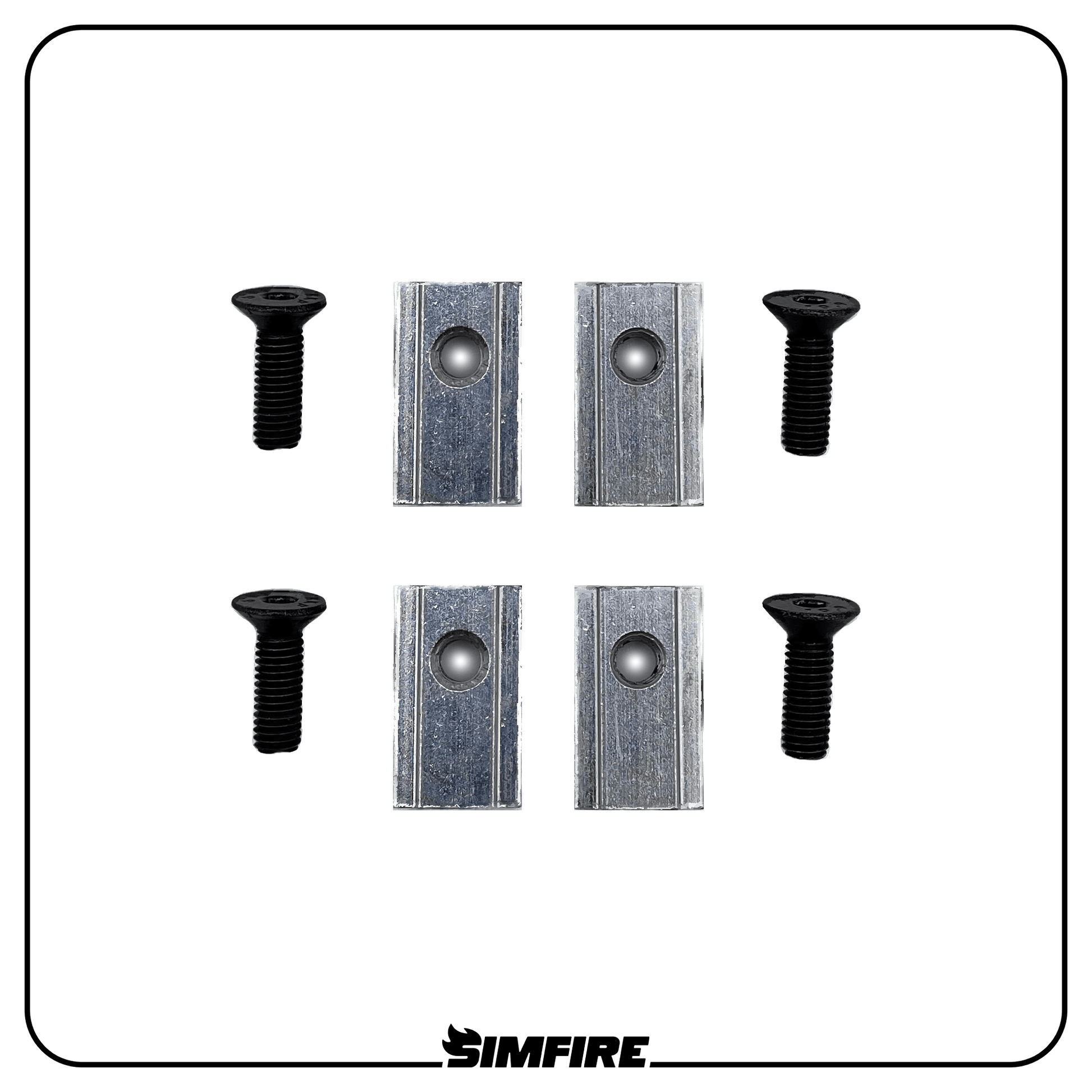 Sim racing accessories mounting hardware