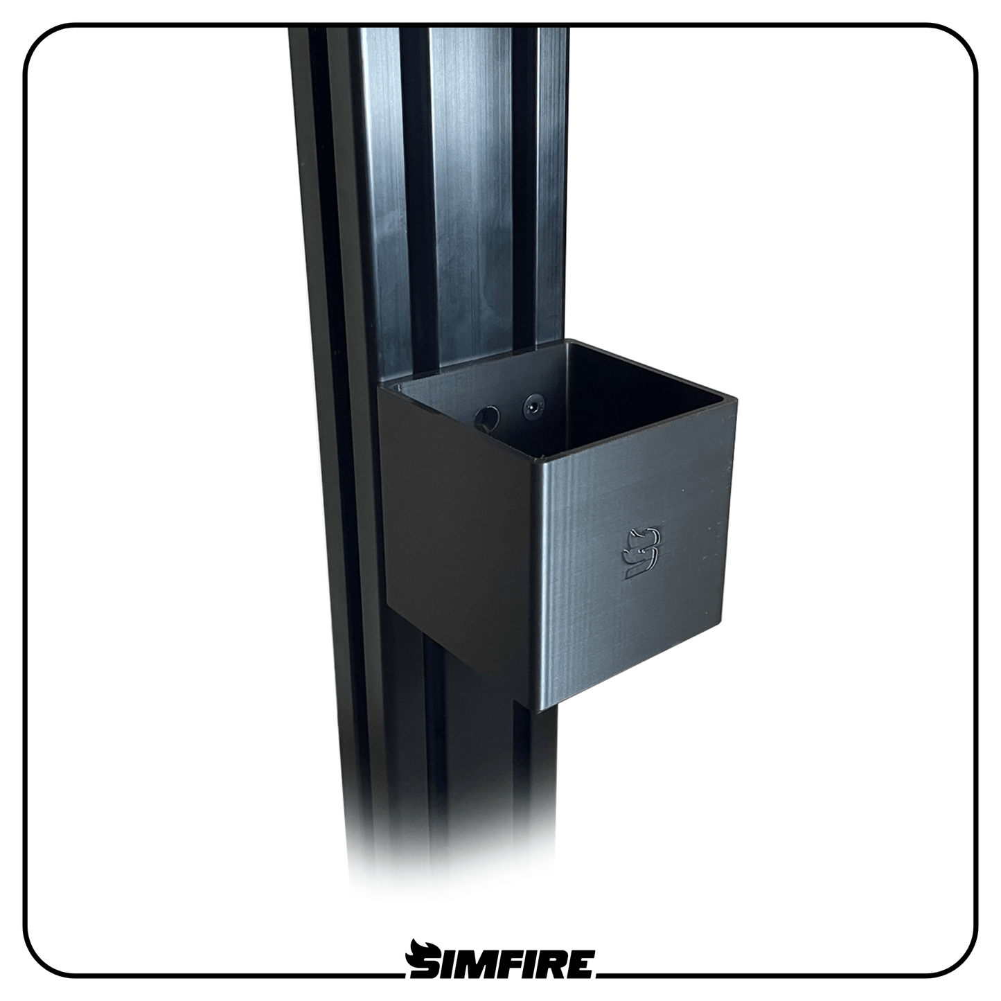 Storage Bin Mount for aluminium profile sim racing rigs